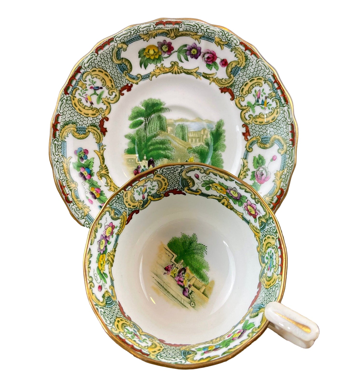 Tiffany & Co. Tea/Coffee Set – Hand Painted Chinoiserie Motif Set of 4