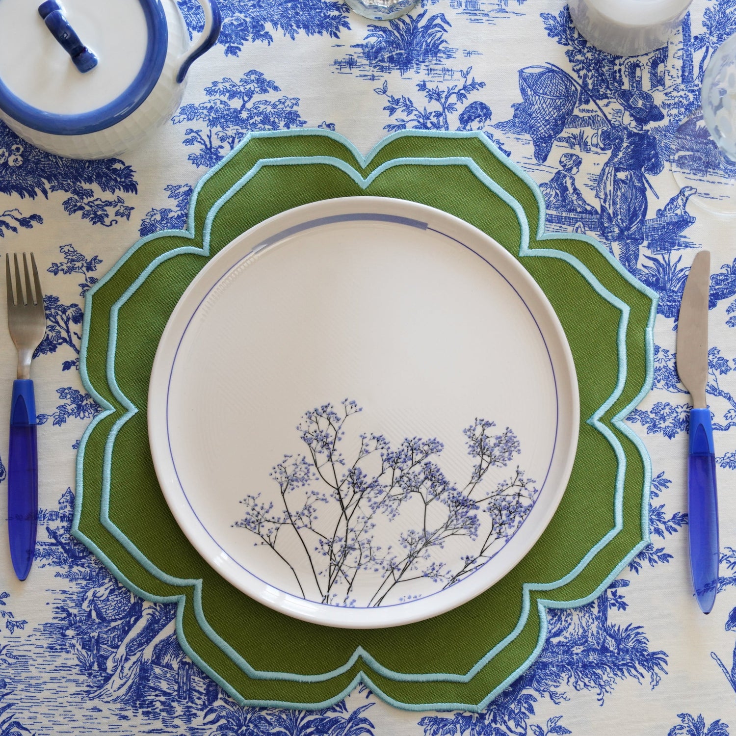 Lumera Green Fabric Placemat