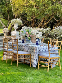 Straight Back Wicker Chair