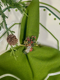 Stuffed Stocking Set of 4 Napkin Ring
