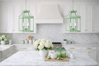 Green Scalloped Lantern