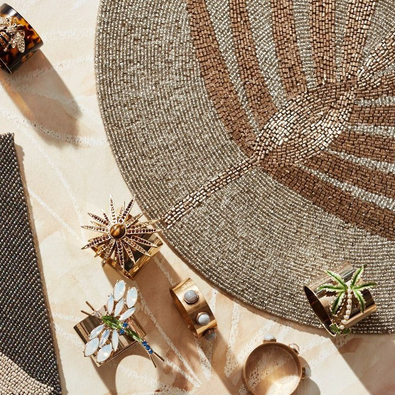Palm Tree Napkin Rings – Set of 2