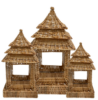 Square Wicker Pagoda (3 Sizes)
