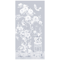 June – Tonal Blue Chinoiserie Fine Art Paper Print (Various Sizes)