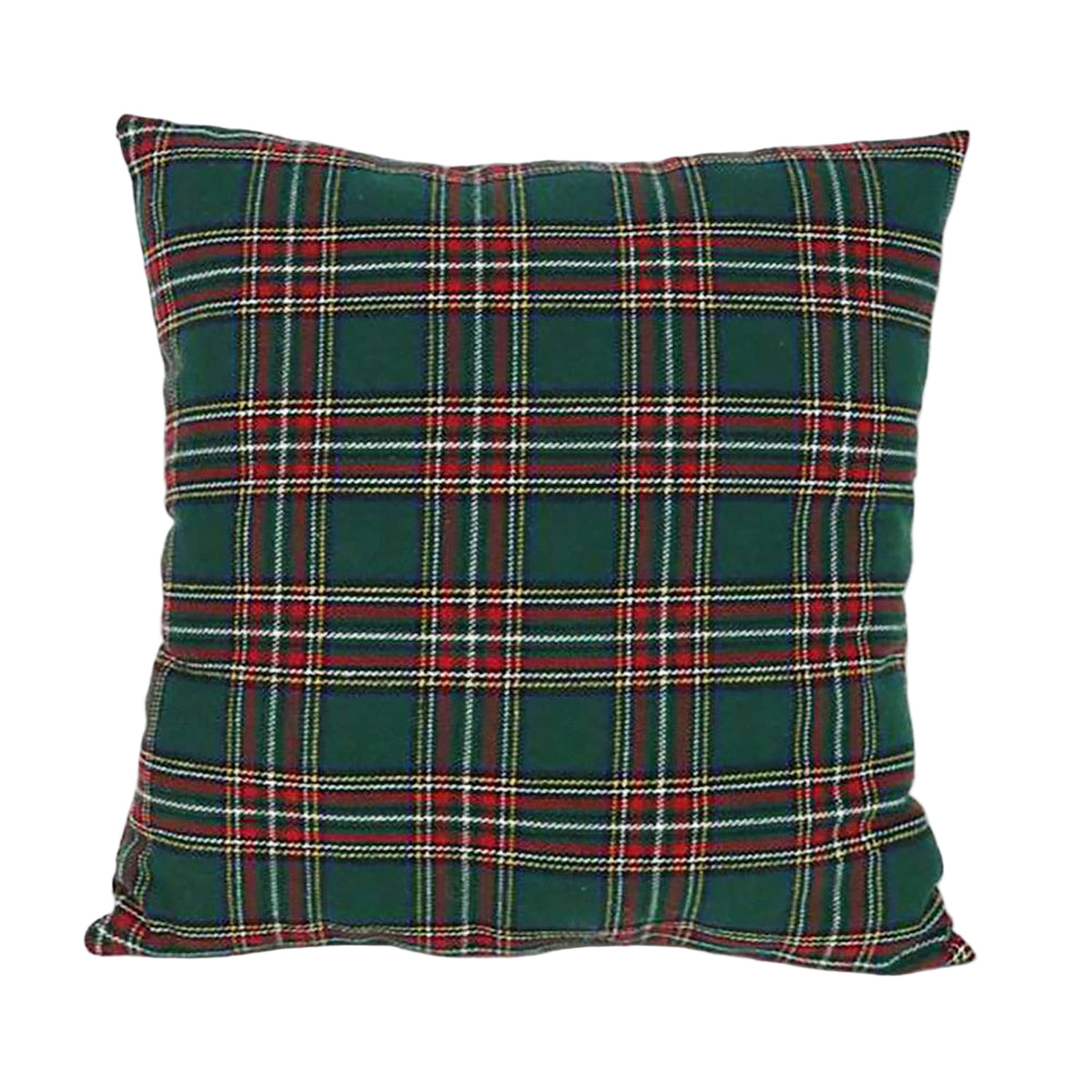 Green & Red Heritage Plaid Pillow