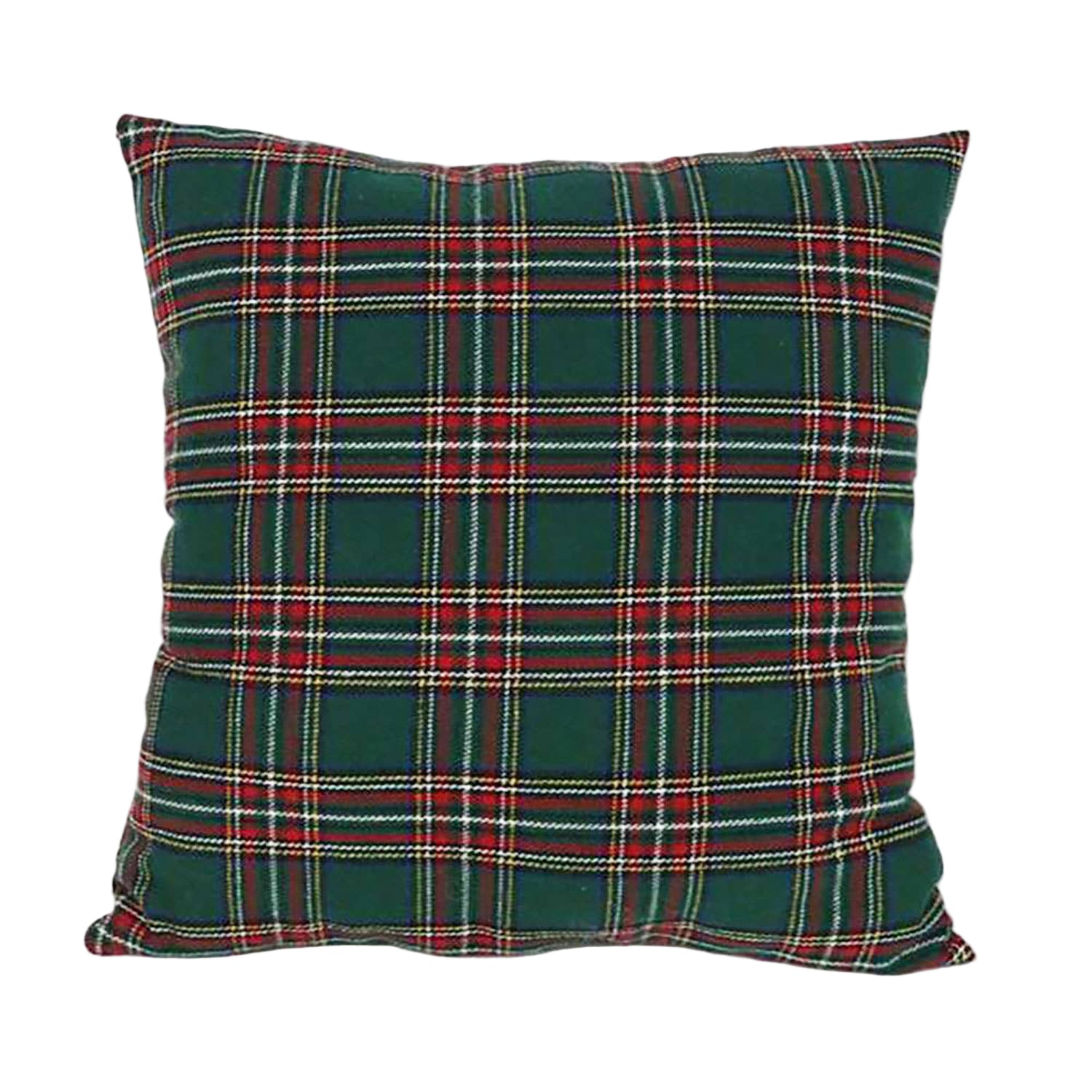 Green & Red Heritage Plaid Pillow