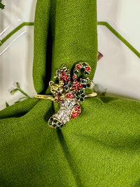 Stuffed Stocking Set of 4 Napkin Ring