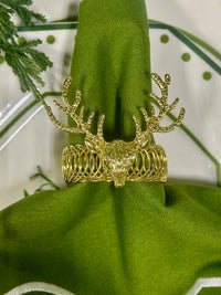 Stag Deer Set of 4 Napkin Ring