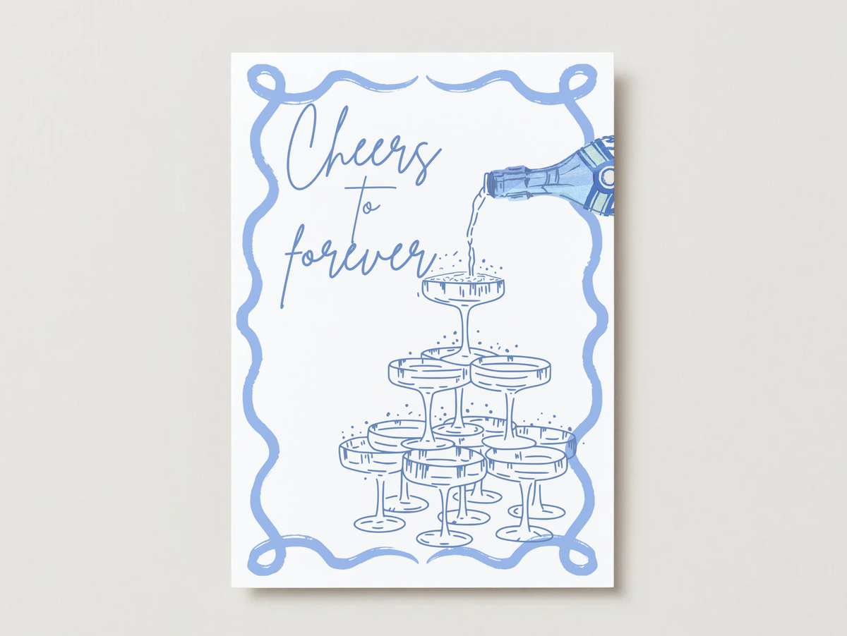 "Cheers to Forever" Greeting Cards