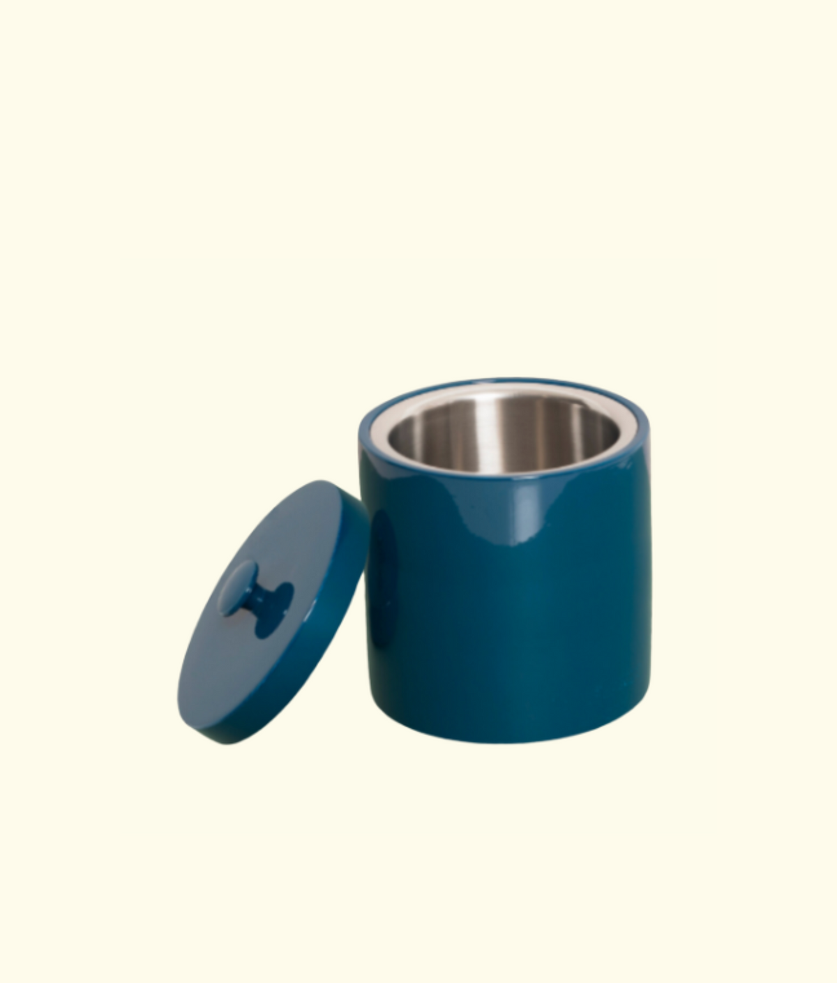 Roma Lacquered Ice Bucket, Blue