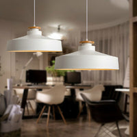 Josephine Pot Lid Pendant (in Black or White)