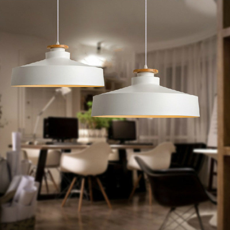 Josephine Pot Lid Pendant (in Black or White)