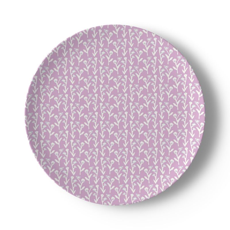 Set of Lilac Ivy Manor China Plates (Various Sizes - Set of 2, 4 or 8)