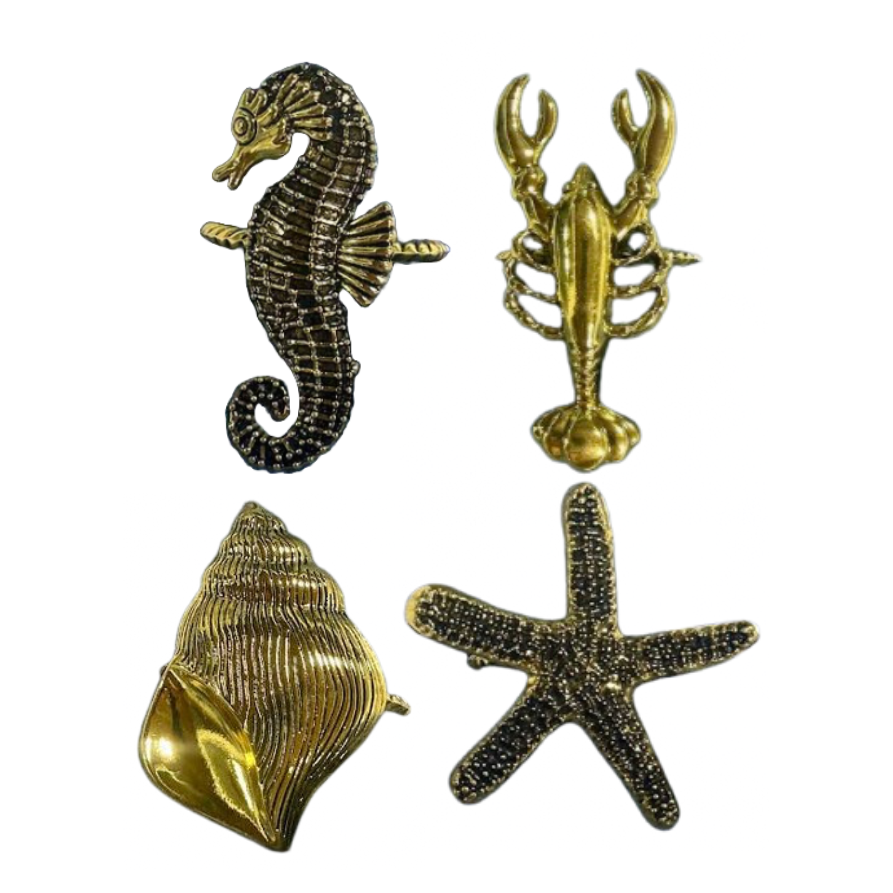 Sea Shore Set of 4 Napkin Ring