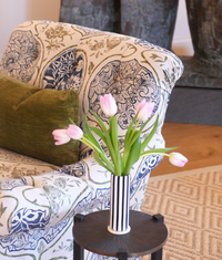 Venice Striped Vase, Blue