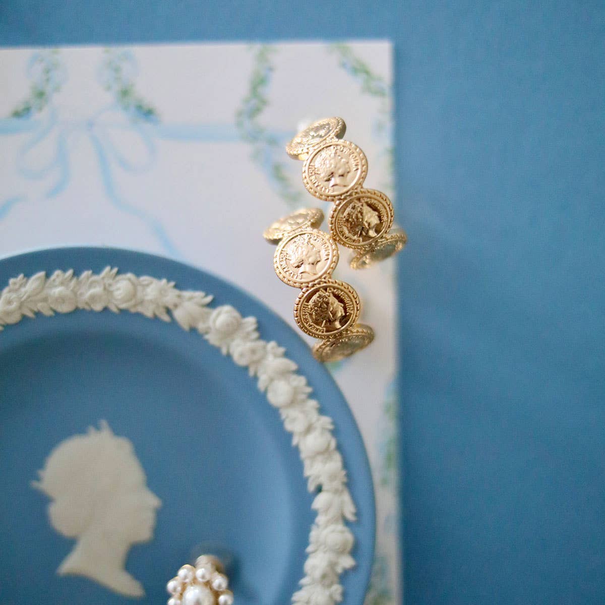 Limited-Edition Queen Elizabeth II Coin Earrings