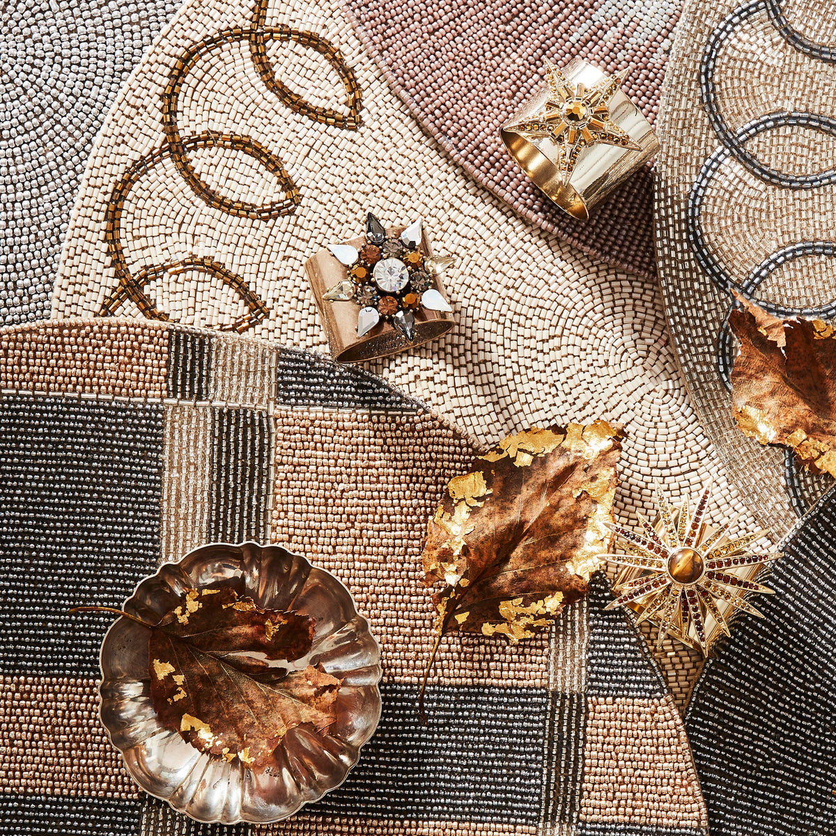 Starburst Napkin Rings – Topaz (Set of 2)