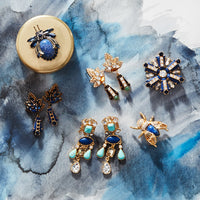 Starburst Earrings – Lapis Lazuli