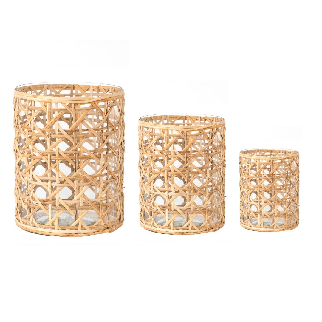 Chunky Cane Wicker Hurricane (various sizes)