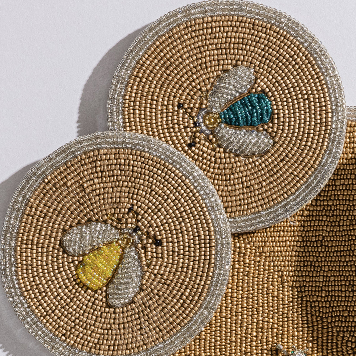 Sparkle Bee Coasters – Set of 4