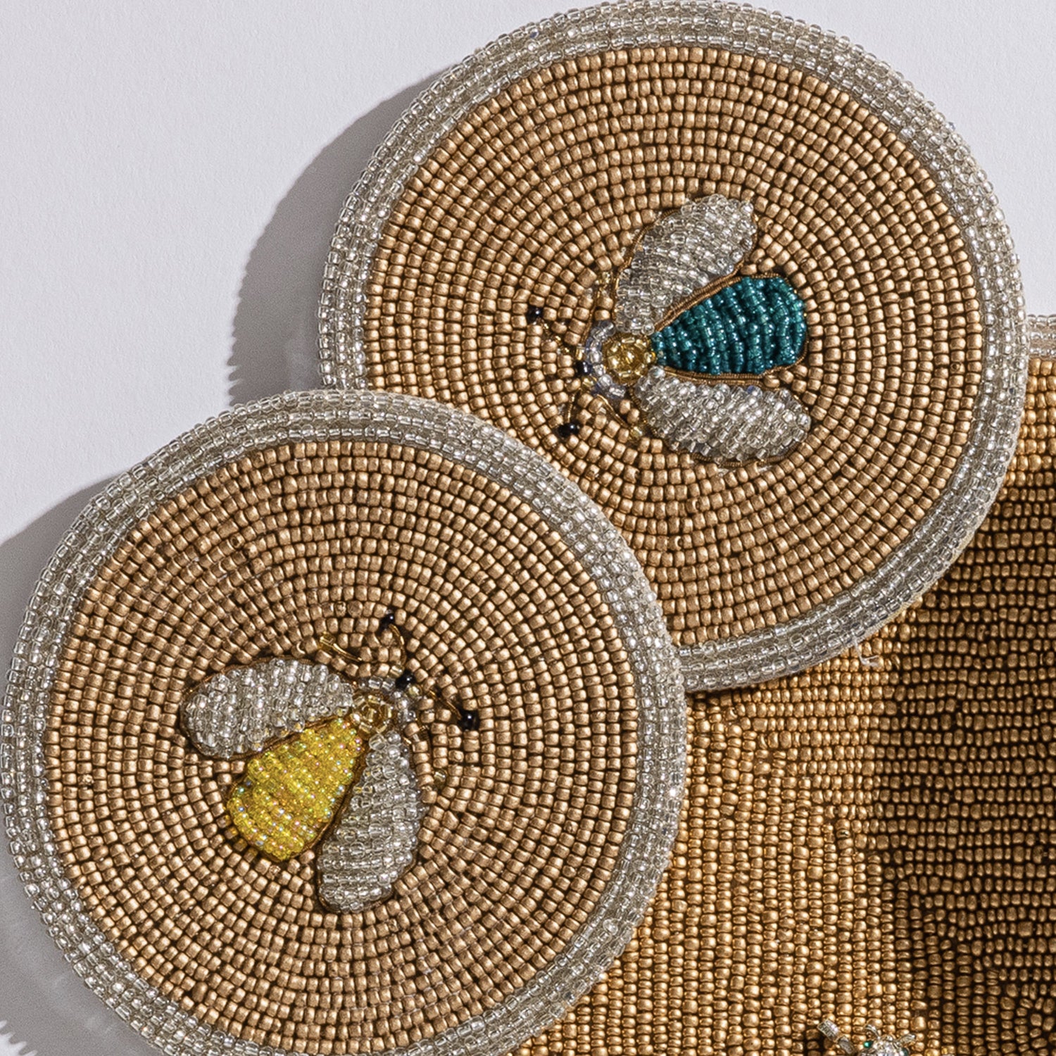 Sparkle Bee Coasters – Set of 4