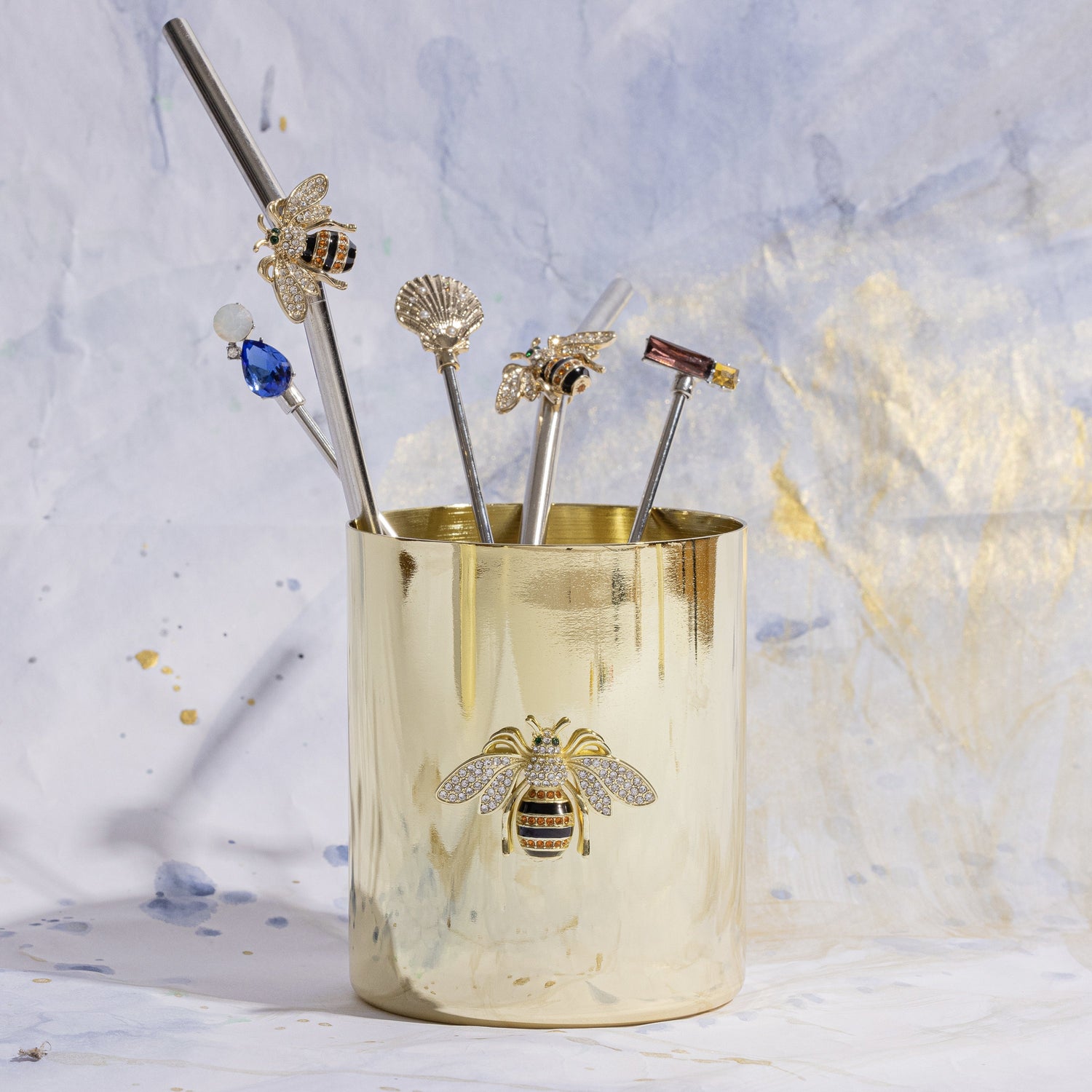 Stripey Bee Pot – Large