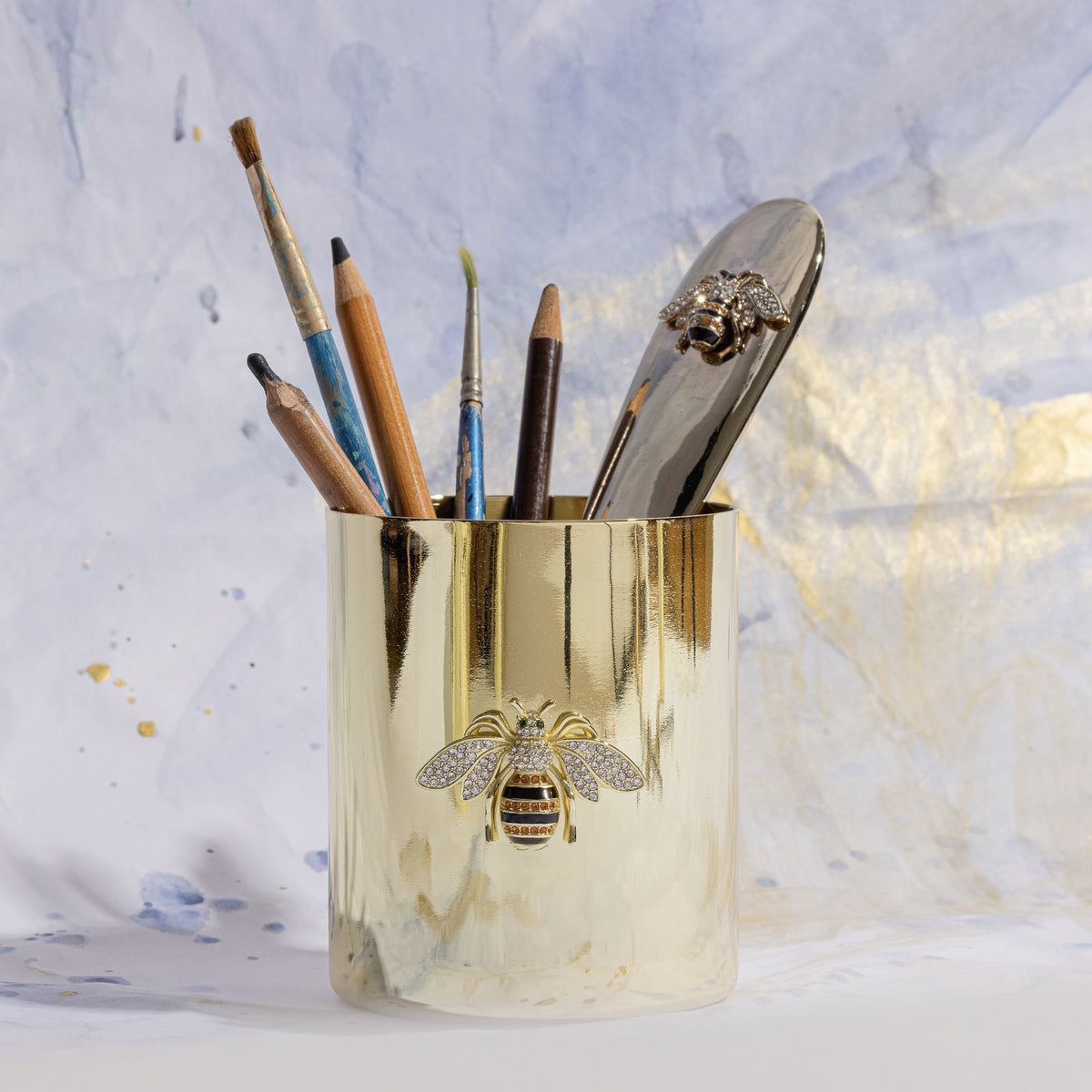 Stripey Bee Pot – Large