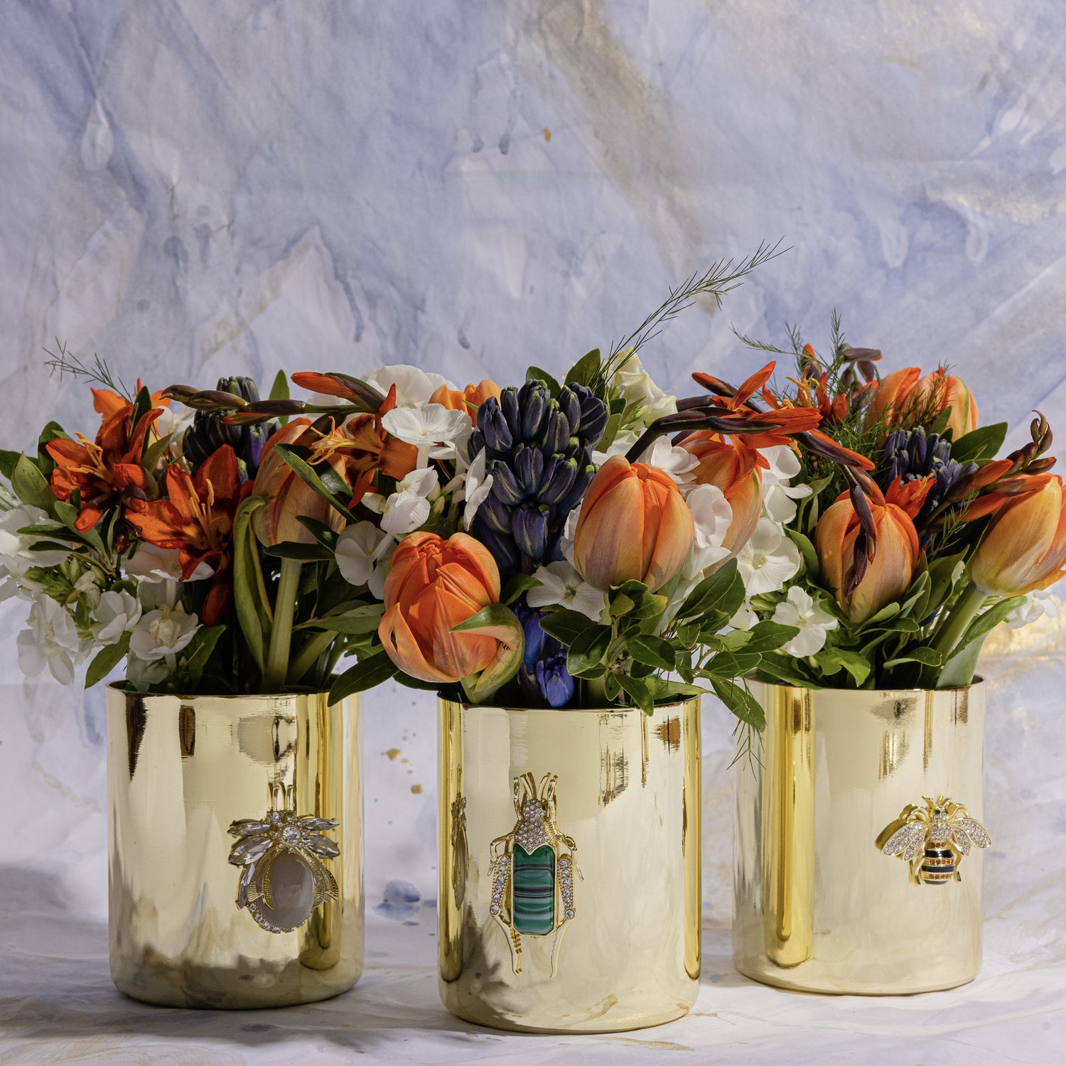 Stripey Bee Pot – Large