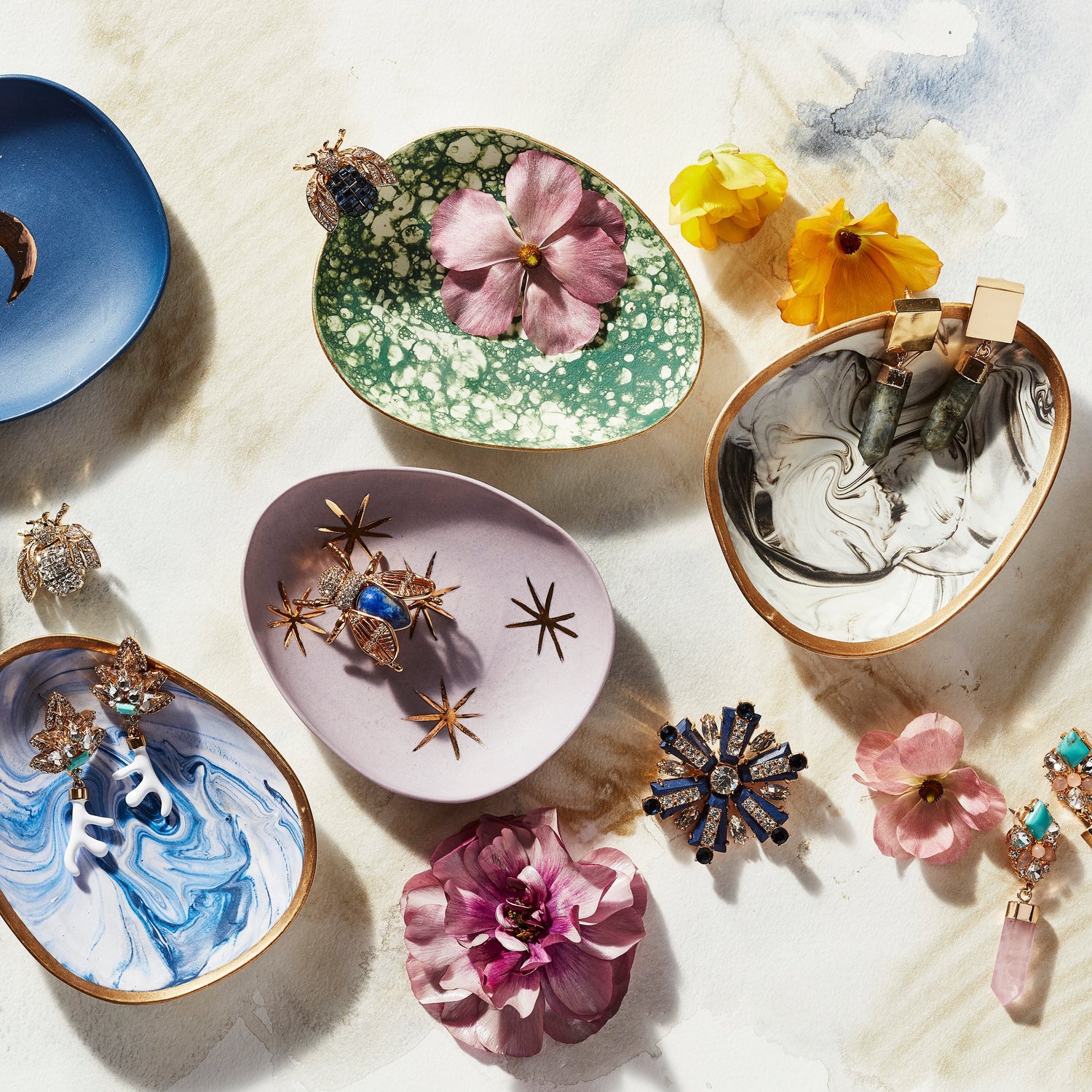 Starburst Brooch – Lapis Lazuli