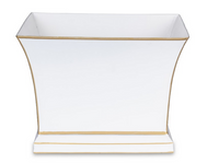 Ivory & Gold Flared Planter (2 Sizes)