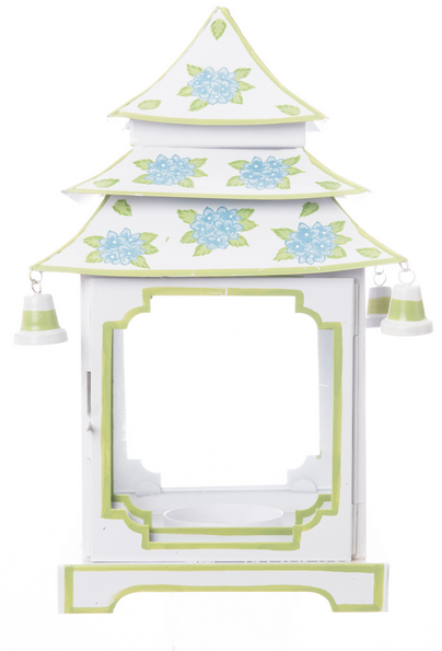 Green Hydrangea Leaf Pagoda Lantern (Various Sizes)