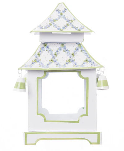 Soft Green Hydrangea Trellis Pagoda Lantern (various sizes)