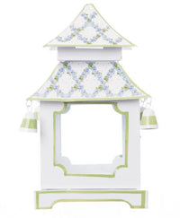 Soft Green Hydrangea Trellis Pagoda Lantern (various sizes)