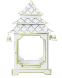 Soft Green Hydrangea Trellis Pagoda Lantern (various sizes)