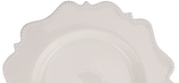 Ivory Beaded Scalloped Charger