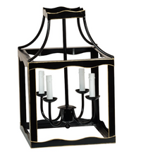 Black & Gold Medium Lantern
