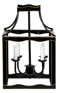 Black & Gold Medium Lantern