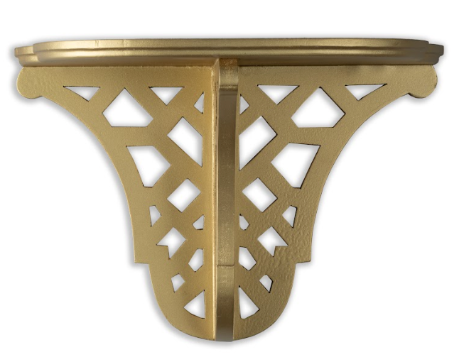 Gold Solid Wood Fretwork Bracket (2 Sizes)