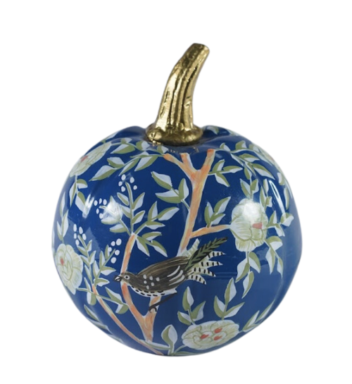 Blue Chinoiserie Pumpkin (various sizes)