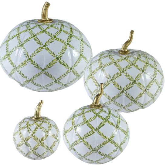 Green Trellis Pumpkin (various sizes)