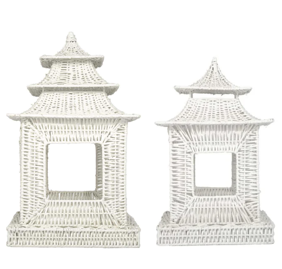 White Square Pagoda (2 Sizes)