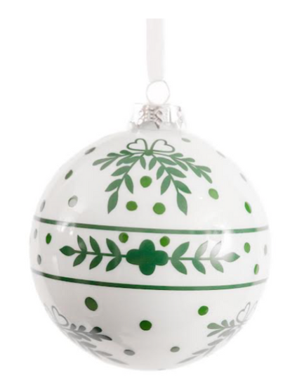 Green Greenery Ball Ornament