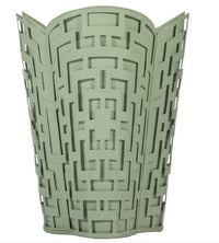 Dark Celadon Fretwork Wastepaper Basket & Tissue Holder (3 Options)