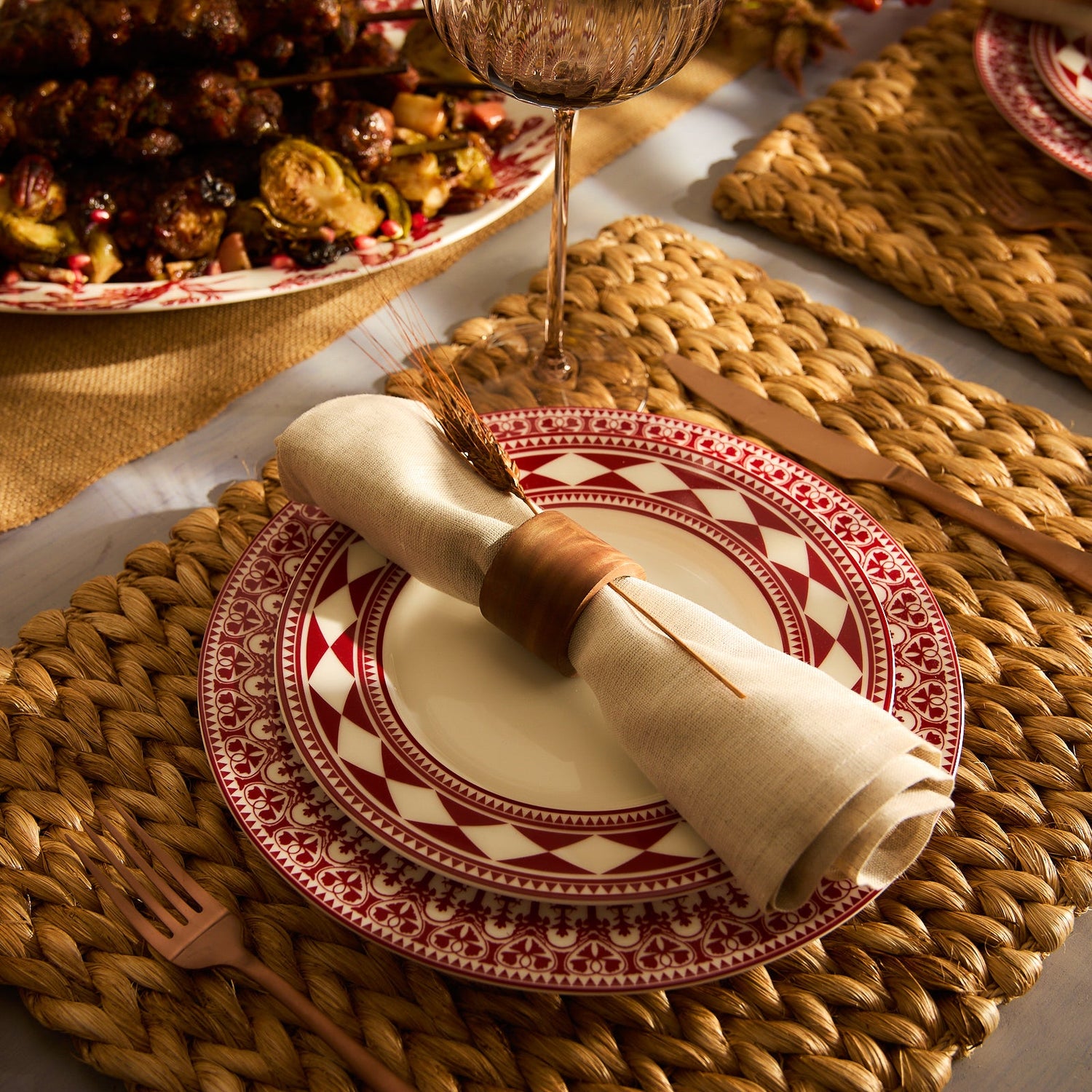 Fez Rimmed Salad Plate