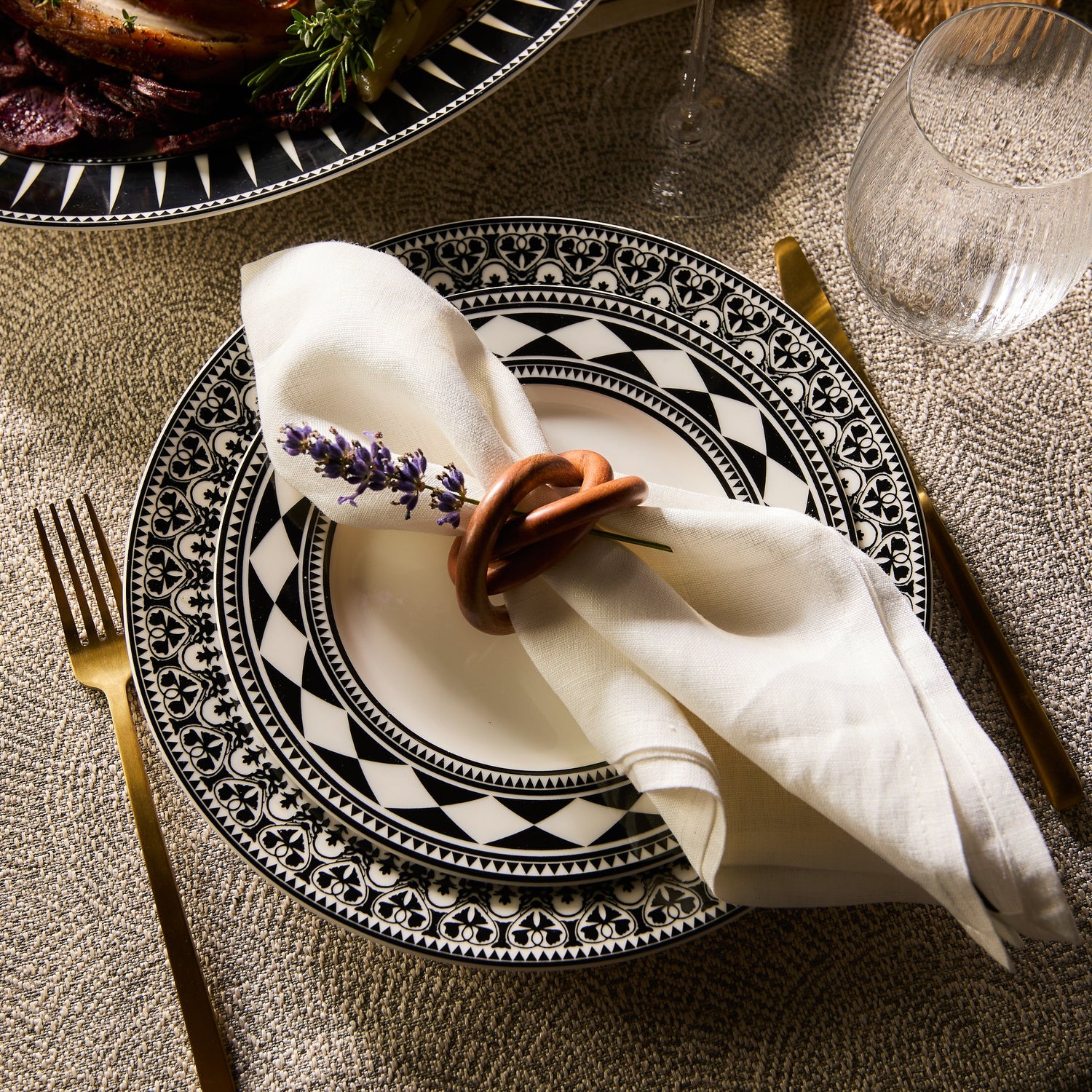 Fez Rimmed Salad Plate