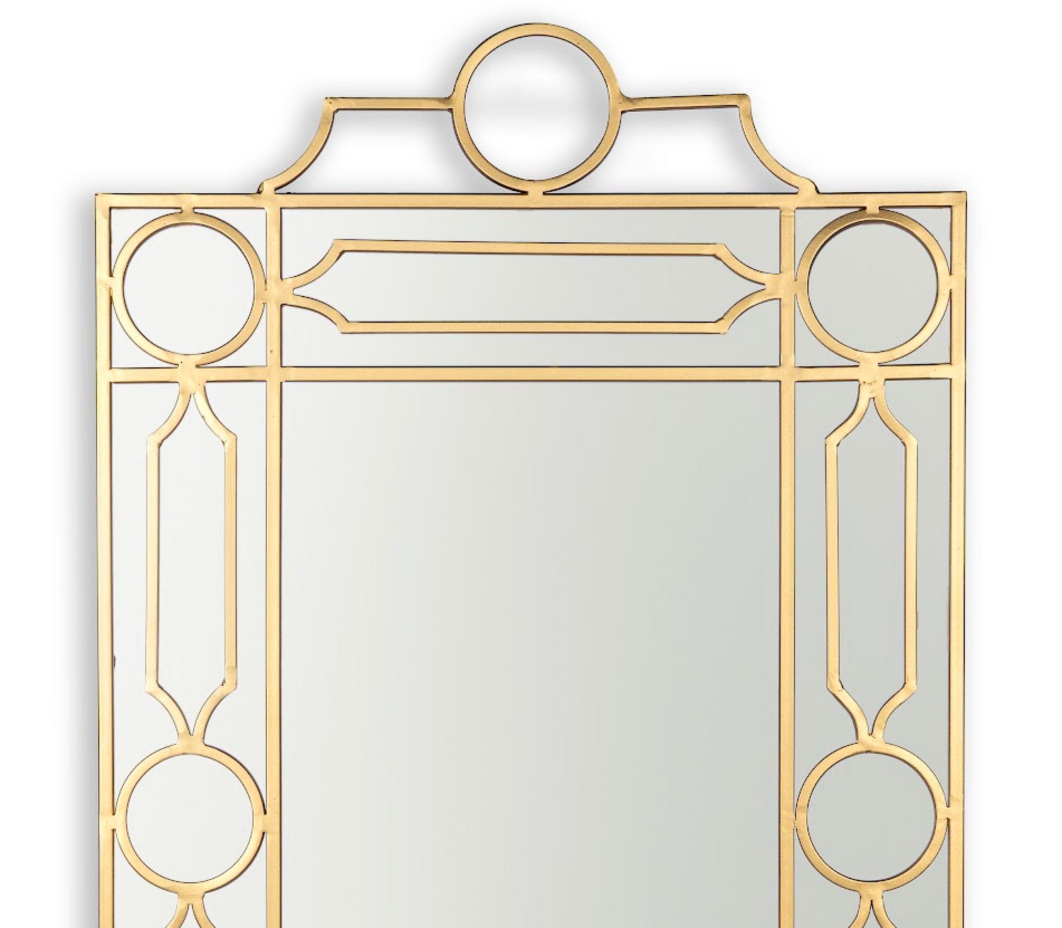 Gold Fretwork & Trellis Mirror