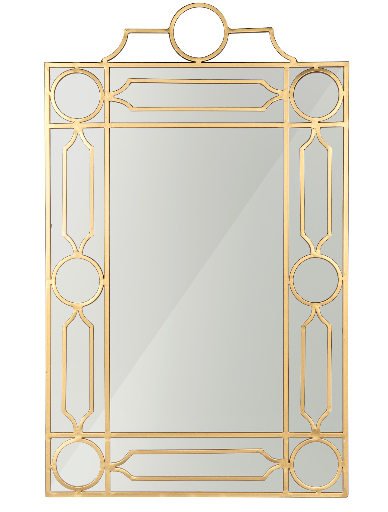Gold Fretwork & Trellis Mirror