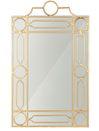 Gold Fretwork & Trellis Mirror