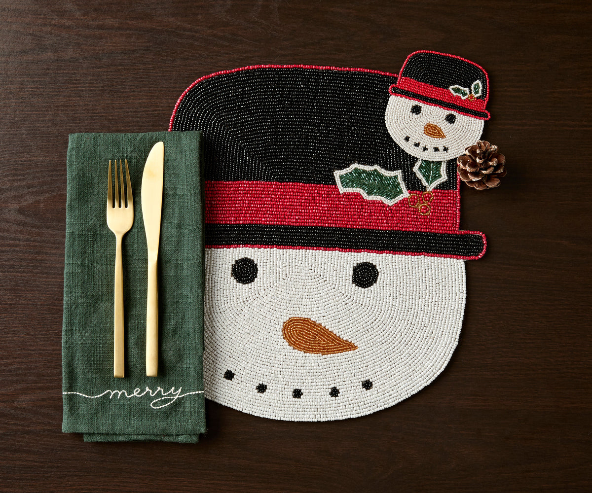 Frosty Snowman Placemat - Single