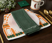 Gingerbread House Beaded Placemat - Single